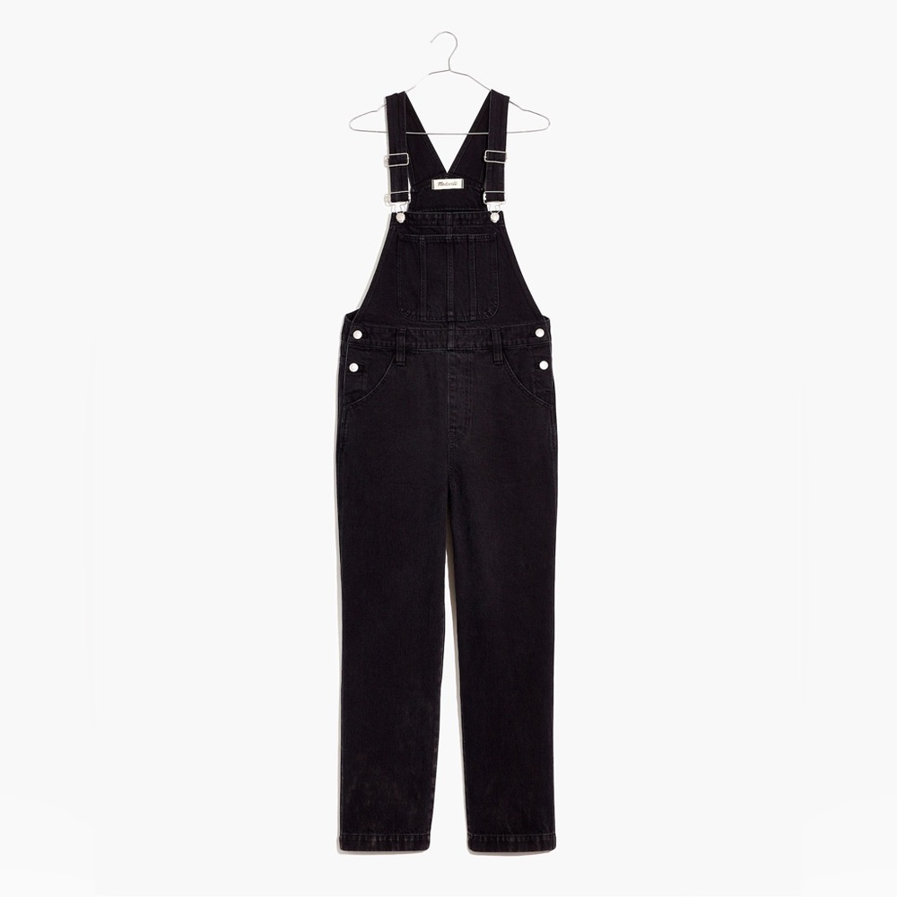 Madewell Lunar Wash Straight Leg Overalls Small